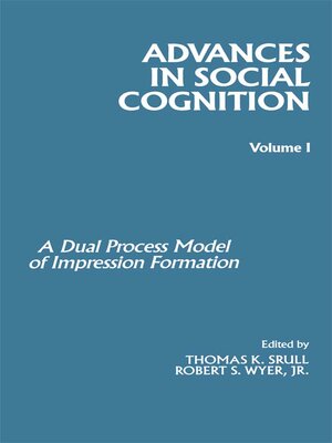cover image of Advances in Social Cognition, Volume I